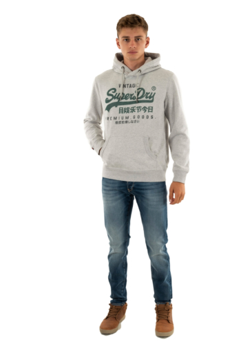 Sweat superdry vl duo classic hiz ice grey marl
