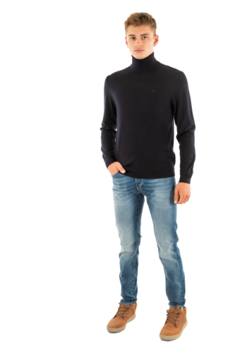 Pull hiver armani exchange 8nzm3c 1510 navy