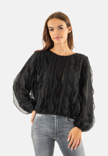 Pull hiver salsa frill 000 black