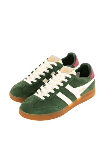 Baskets basses gola cyclone trainer nh evergreen/off white/cerise/gum