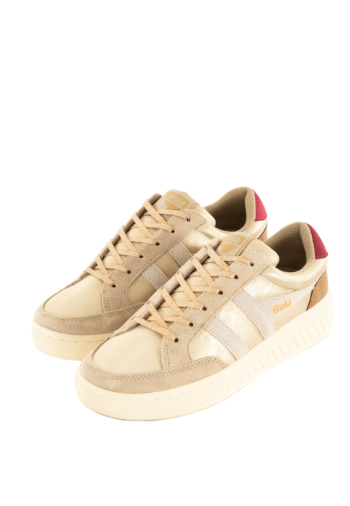 Baskets basses gola superslam blaze ii trainer yw gold/off white