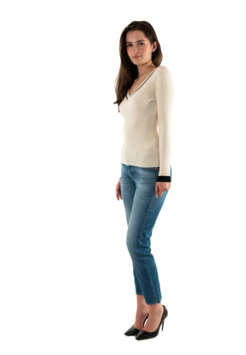 Pull hiver morgan 232-mgala ivoire