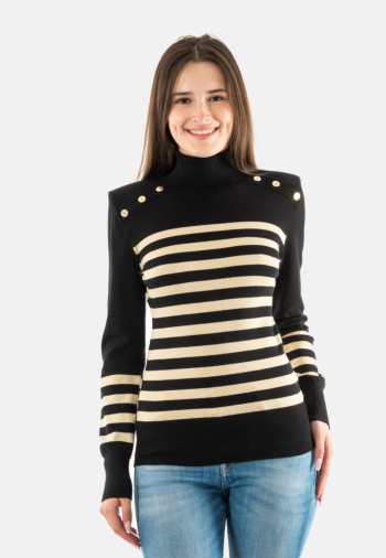 Pull hiver lola casademunt lf2511008 2n0 negro-crudo