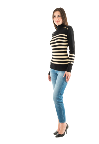 Pull hiver lola casademunt lf2511008 2n0 negro-crudo