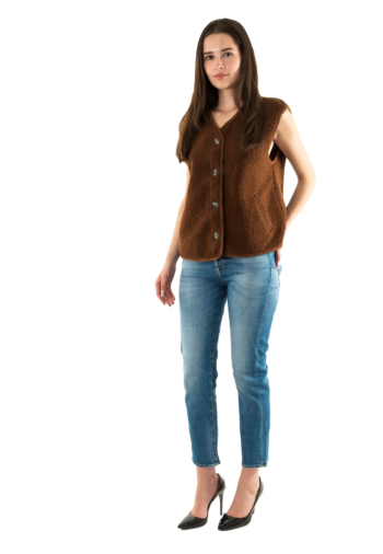 Gilets sans manche please l0dv 1850 marrone