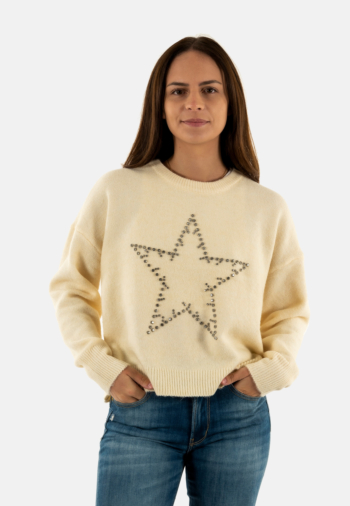 Pull hiver only renata whitecap gray silver bling