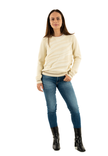 Pull leger yes zee m011  bi00 157 avorio