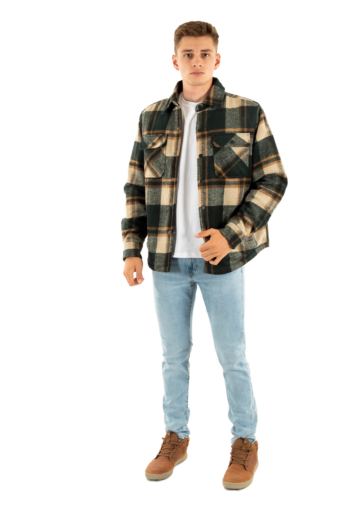 Blousons et vestes schott cary green checks