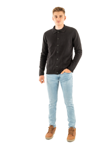 Gilets cardigans Le Temps Des Cerises jerno 0001 black