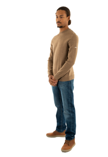 Pull hiver saint james cruiser ii beige fonce