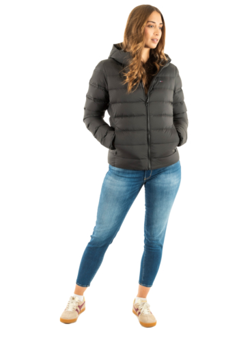 Doudounes tommy jeans slim hood prnt bds black