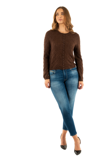 Gilets cardigans la petite etoile meg 16 marron