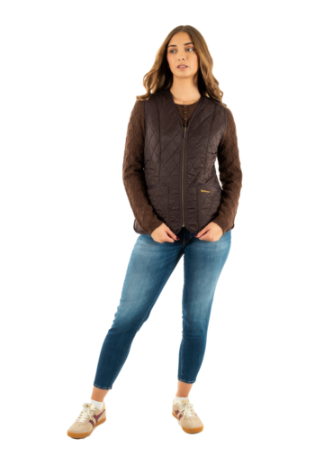 Gilets sans manche barbour fleece betty liner br71 brown