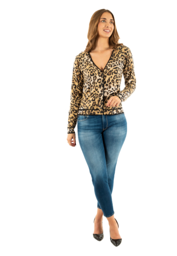 Gilets cardigans morgan 252-mcall beige foncé