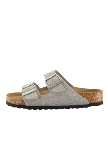Sandales - nu-pieds birkenstock arizona syn regular shiny glitter silver
