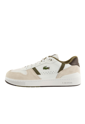 Baskets basses lacoste t-clip set v06 wht/dk brw