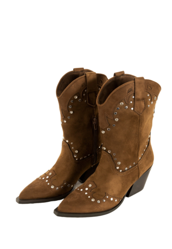 Bottines corina botin cowboy marron