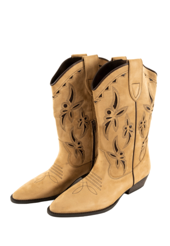 Bottes corina bota cowboy camel