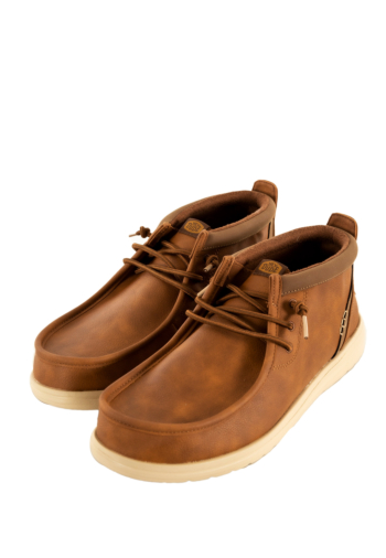 Chaussures bateau hey dude wally mid gripr classic 2du cognac/tan