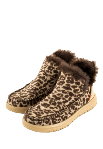 Bottines hey dude camden brushed 90l leopard