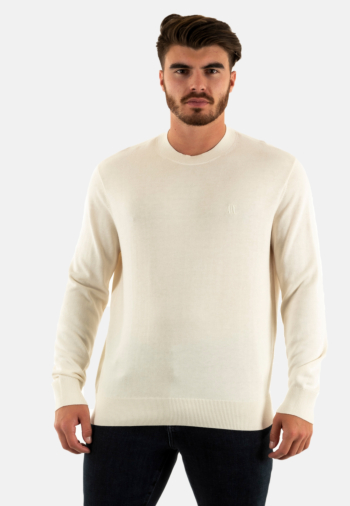 Pull hiver armani exchange xm000338 u0009 off white