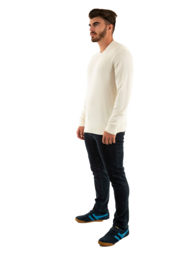 Pull hiver armani exchange xm000338 u0009 off white