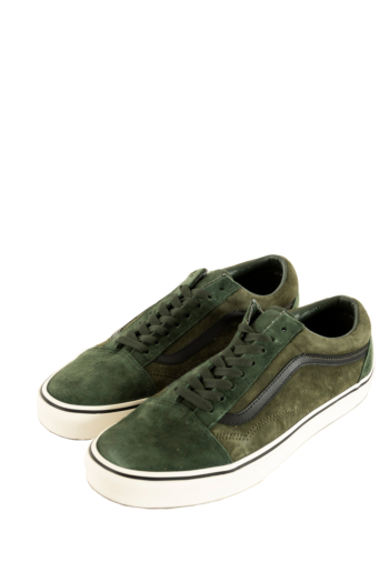 Baskets basses vans old skool pig suede green/multi bgk1