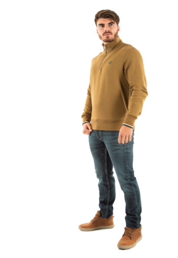 Sweat fred perry half zip z60 shdstn/ecr/dkpet