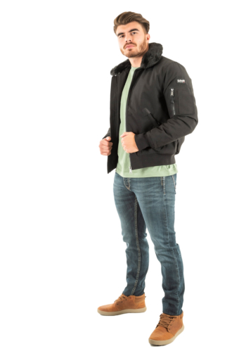 Blousons et vestes schott airlines black/black