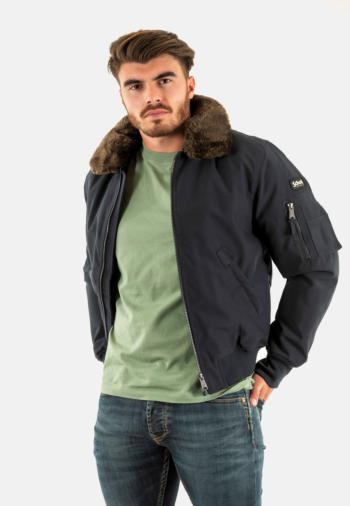 Blousons et vestes schott airlines navy/brown