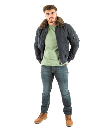 Blousons et vestes schott airlines navy/brown