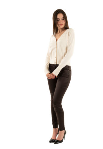 Gilets cardigans morgan 252-menthi ivoire m