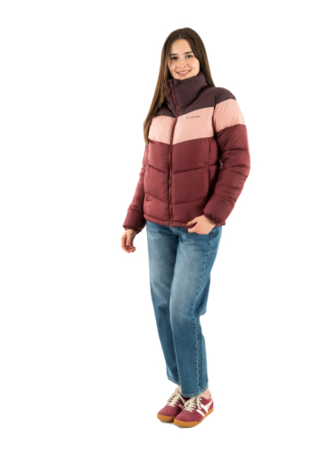 Doudounes columbia puffect ii colorblock 624 rich wine