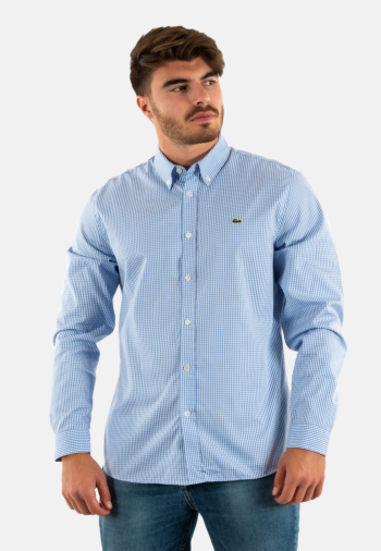 Chemise lacoste ch2932 f6z blanc/panorama