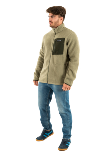 Gilets cardigans columbia jasper ridge pebbled fz 397 stone green, gr