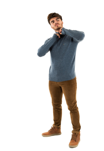 Pull hiver Benson & Cherry federup indigo