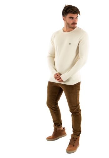 Pull hiver Benson & Cherry founder ecru