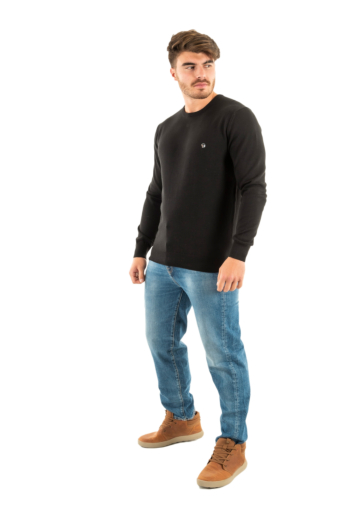 Pull hiver Benson & Cherry founder noir