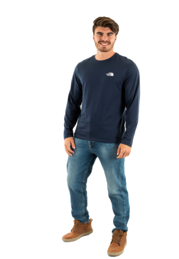 Tee shirt manches longues the north face l/s simple dome 8k2 summit navy
