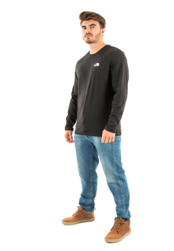 Tee shirt manches longues the north face l/s simple dome jk3 tnf black