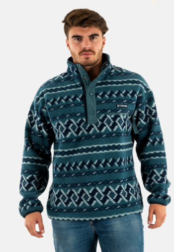 Pull hiver columbia helvetia ii printed half 429 everblue knitkn