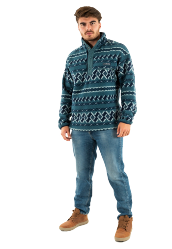 Pull hiver columbia helvetia ii printed half 429 everblue knitkn