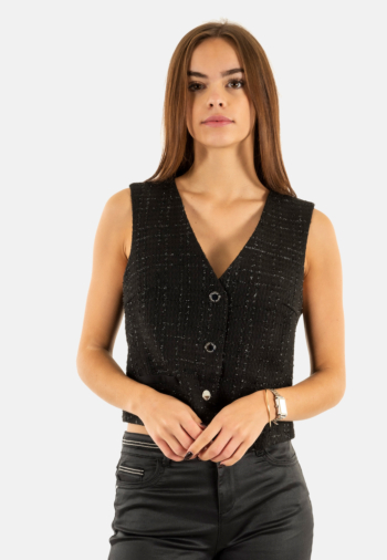 Gilets sans manche morgan 252-clack noir m
