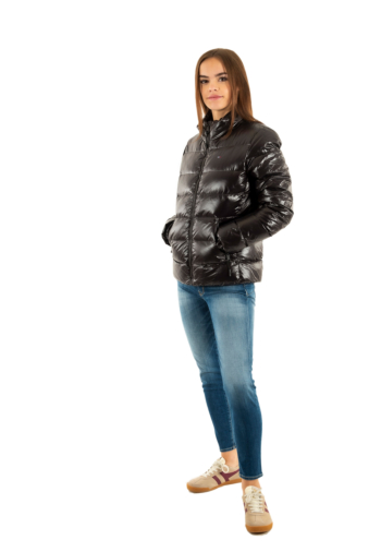 Doudounes tommy jeans slim zip print bds black