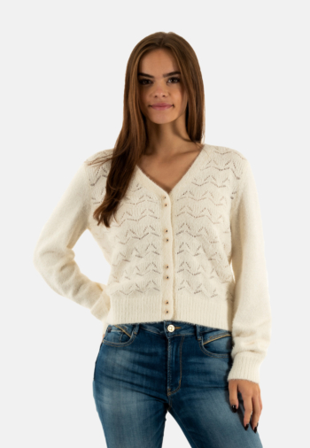 Gilets cardigans morgan 252-mlily ivoire m