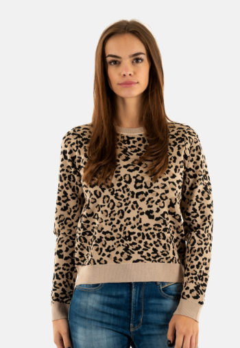 Pull hiver only pilua amphora black/toasted coco/silver glitter