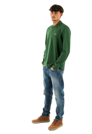 Polos manches longues lacoste l1312 132 vert