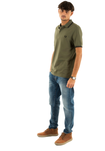 Polos fred perry mm3600 z50 lrlwrthgreen/blk
