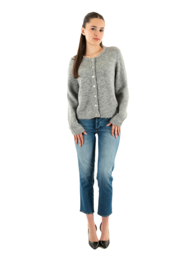 Gilets cardigans only maggie light grey melange