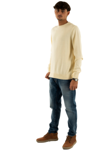 Pull hiver superdry essentials h5e classic cream